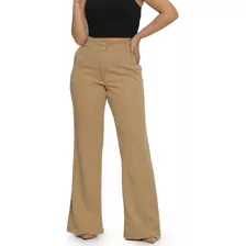 Calça Social Cós Alto K2b Flare Hot Pant Escritorio 