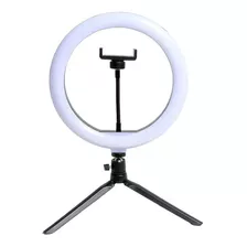 Aro De Luz Led 26cm Con Trípode Extensor Para Mesa Tik Tok 