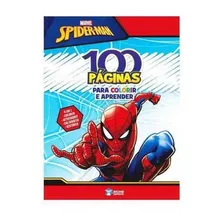 Livro Infantil 100 Páginas Para Colorir Homem Aranha Marvel