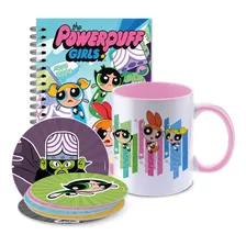 Pack Chicas Superpoderosas - Cuaderno, Posavasos Y Taza