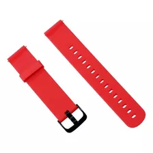 Pulseira De Silicone Gold Compatível Smartwatch Colmi C60 Cor Vermelho