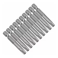 10 Puntas De Destornillador Torx Magnetico T30 Hexagon 50mm