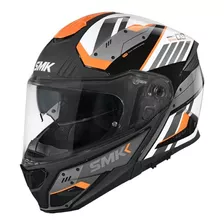 Casco Smk Gullwing Abatible Trekker Naranja