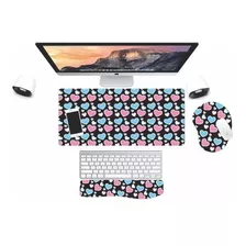 Mouse Pad Gamer + Mouse + Apoio De Punho Para Teclado