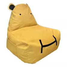 Puff Sillón Pera Niño Amarillo Littleoasis Navidad