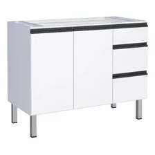 Gabinete De Cozinha Aco Gaia Branco Cozimax 1,20m