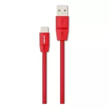 Cable Philips Usb A A Type-c De 1.2 Metros De Largo Color Rojo