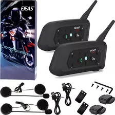 Intercomunicador Moto V6 Pro/2 Piezas Para Casco,1200m,ip65