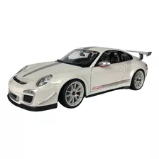 Miniatura Porsche Branca 911 Gt3 Rs 4.0 1:18 Bburago