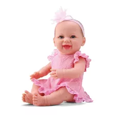 Lançamento Boneca Bebê Estilo Reborn Menina Dengo 8076