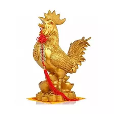 2017 Año Chino Del Zodiaco Del Gallo Gallo De Oro Resina Fig