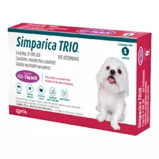 Simparica Trio. Perros 2.5-5 Kg 3 Tabletas