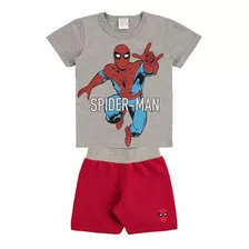 Conjunto Infantil Masculino Homem Aranha Menino Marlan