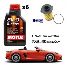 Kit Óleo Motul 8100 Porsche 718 Boxster S 2.0 2.5 T 2016+