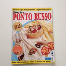 Revista Mãos Á Arte Ponto Russo Panos De Copa Objetos B244