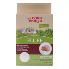 Cama Hamster 100% Algodón 60 Gr Living World Color Blanco