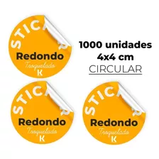 1000 Etiquetas Adhesivas O Sticker Adhesivo 4cm Circular