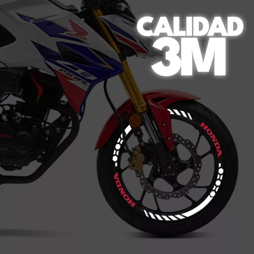 Rines Calcomanias Stickers Reflejantes Para Honda 190r Foto 2