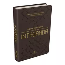 Bíblia Sagrada Integrada Em Ordem Cronológica Capa Flexivel Marrom