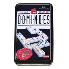 Jogo De Domino Tradicional Com Caixa Em Metal - Elite 11020