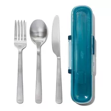 Set Cubiertos Portátiles Acero Inoxidable Oxo Color Plateado