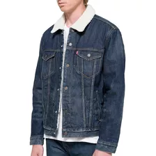 Jaqueta Levis Jeans Masculina Trucker Type 3 Sherpa Azul