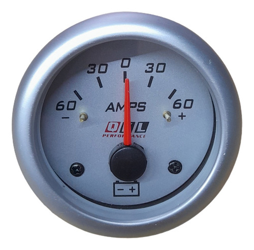 Amperimetro 12v Mecanico Qkl 52mm Plata Universal