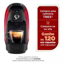 Cafeteira Espresso Luna Vermelha Automática 3 Corações 127v 