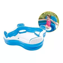 Piscina Inflable Cuadrada Con Asientos Intex