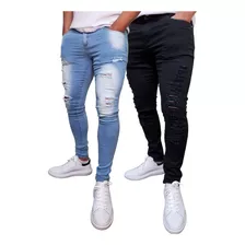 Combo Calças Jeans Premium Masculinas Elegância Sofisticação