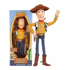 Boneco Woody Toy Story Fala Em Ingles 37cm Amigo Slinky Rex