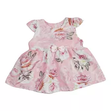 Vestido Bebê Recém Nascido Estampado 0-3 Meses