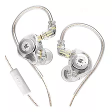 Auriculares In-ear Gamer Kz Edx Pro Con Microfono Color Cristal