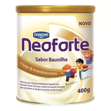 Fórmula Infantil Em Pó Sem Glúten Danone Nutricia Neoforte Sabor Baunilha En Lata X 2 Unidades De 400g - 3 A 10 Anos