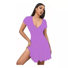 Vestido Venus Manga Corta Cruzado Holgado Playa Curvy