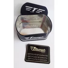 Estuche Caja Reloj Triumph De Lata 12,5 X 8,5 X 5,2 Cm - C E