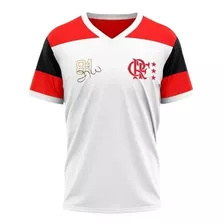 Blusa Flamengo Zico Retro Adulto Ts Pala Braziline