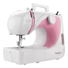 Máquina De Costura Elgin Futura Jx-2040 127v Branca/rosa