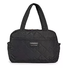 Bolso Mediano Marc Jacobs De Nailon Acolchado, Negro