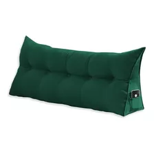 Almofada Para Cabeceira Ana King 195cm Suede Verde Leitura