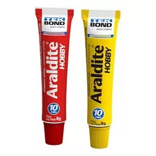 Kit 6 Araldite Ultra Rápido Transparente Hobby Tekbond 16g