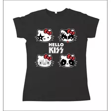 Hello Kiss Baby Look T-shirt Algodão 30.1 Silk