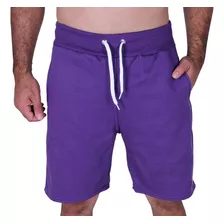 Bermuda De Moletom Short Slim Masculina Homem Tecido Grosso