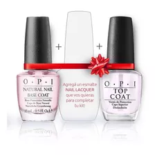 Opi Base Coat + Color Nail Lacquer + Top Coat Con Regalo