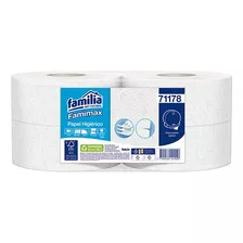 Papel Higiénico Jumbo Famimax Blanco Ht 170 Mt X4 Und Ref 71