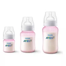 Kit 3 Mamadeiras Avent Classic Anticólica 125/260/330ml 