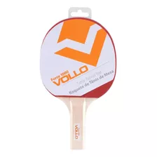 Raquete De Tênis De Mesa Force 1000 Vollo Ping Pong Cor Vermelho/preto Tipo De Cabo St (reto)