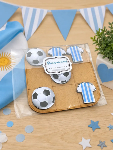 Tateti Mundial Argentina Messi Pelota Souvenir Cumple X30
