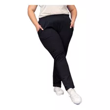 Pantalón Jogging Algodón Abrigado Mujer Talles Grandes 