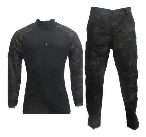 Farda Combat Shirt Multicam Black Rip Stop Bravo21